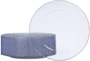 Disposable plastic plates