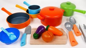 Plastic pots and pans toys