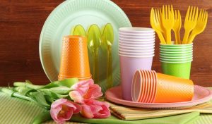 disposable plastic plates and cups