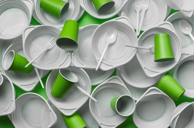 Are disposable plastic plates recyclable?