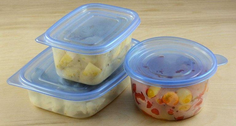 Disposable plastic containers with lids for food India