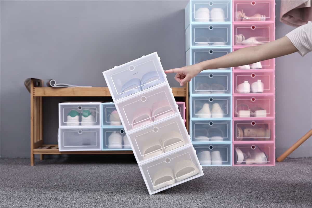  Buy and Price of Plastic clear shoe box 